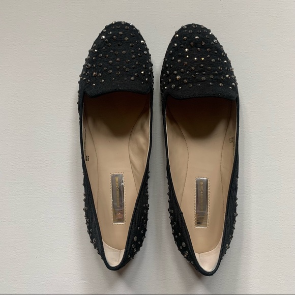 INC Rhinestone Flats in Black - Picture 2 of 6